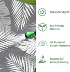 genimo outdoor rug, waterproof plastic runner rugs, 2.5'x8' showing dimensions