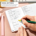 Clever Fox Password Book with alphabetical tabs. Internet Address Organizer - Image 4