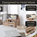 BLU MONACO | Natural Wood Mail Organizer - Image 4