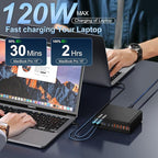 750W USB C Charger Block, 10-Port Charging Station GaN Fast Charging Type C & - Image 3