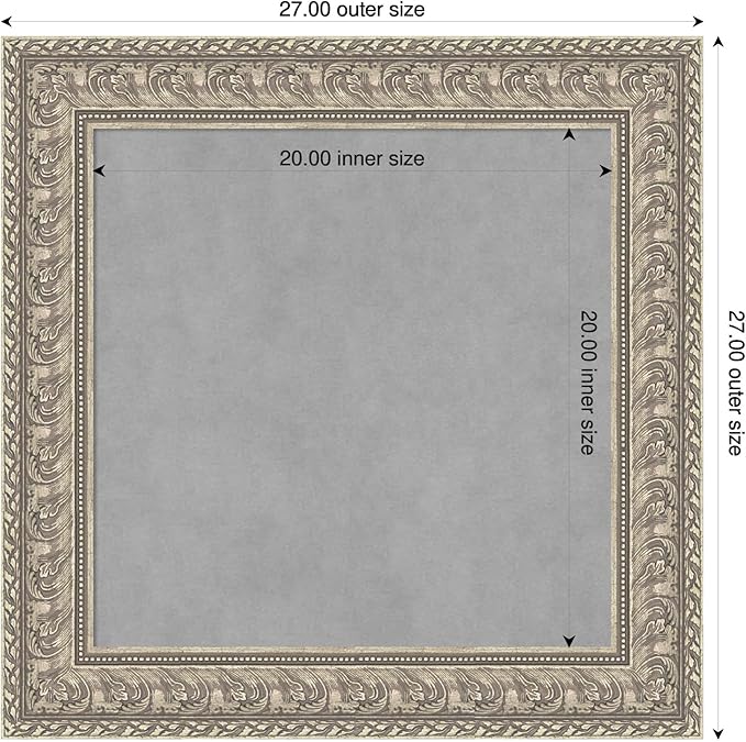 Amanti Art Silver Framed Magnetic Board 27x27 Medium Vision Board - Image 2