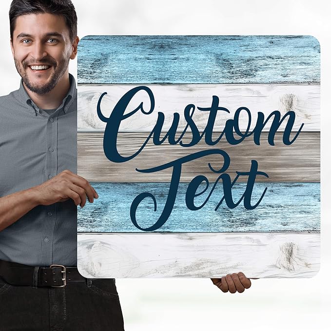 Custom Sign, Custom Street Sign, 11 Font Colors, 13 Font Styles, 4 Hole Options - Image 2