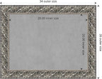 Amanti Art Silver Framed Magnetic Board 26x34 Medium Vision Board - Image 4