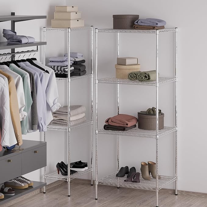 Regal Altair 24" Deep x 30" Wide x 74" Height Wire Shelving Kit | 4-Tier | NSF - Image 2