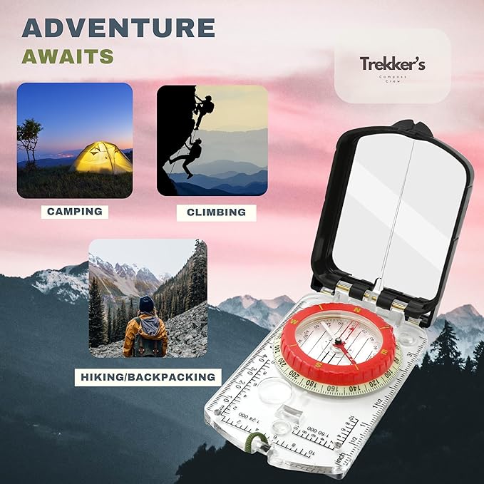 Trekker's Compass Crew Professional Military Lensatic Compass - Image 4