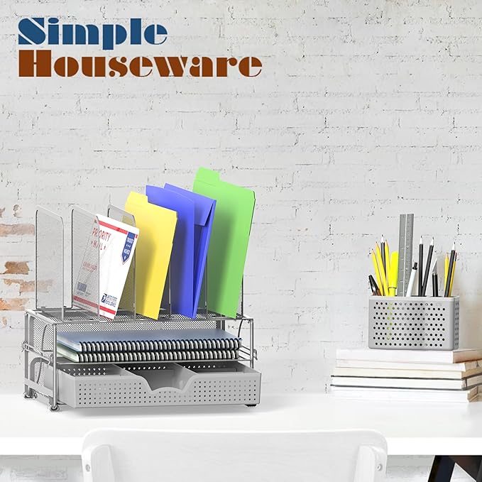 Simple Houseware Mesh Desk Organizer - Image 7