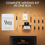 Wordsworth & Black Calligraphy Pen Gift Set, Includes Ink Bottle, 6 Ink - Image 3