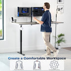 VIVO Electric 71 x 36 in Standing Desk, Memory Height Adjustment, 1B Series - Image 4