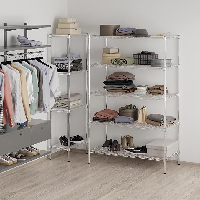 Regal Altair 24" Deep x 48" Wide x 74" Height Wire Shelving Kit | 5-Tier | NSF - Image 7