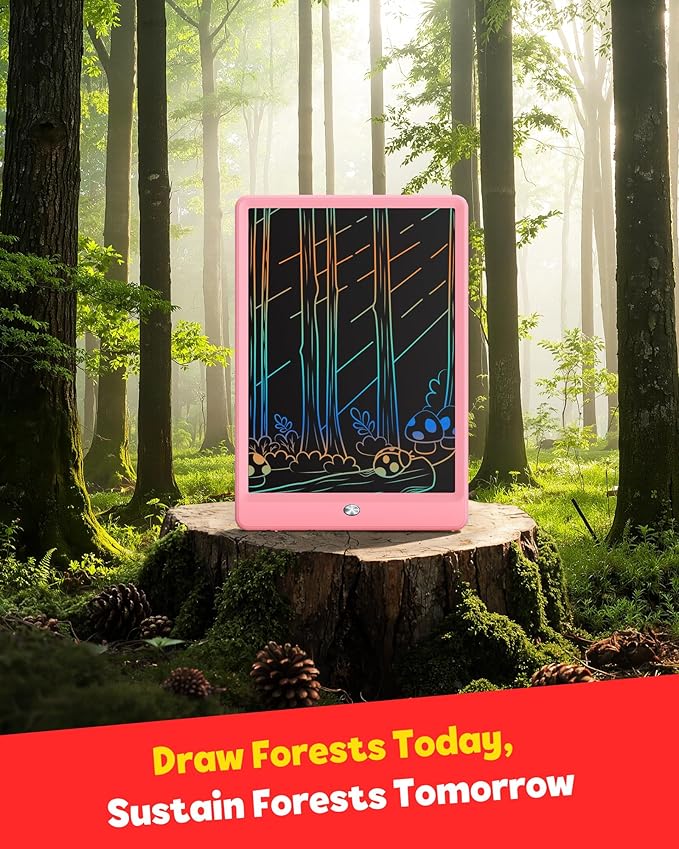TEKFUN LCD Writing Tablet for Kids, 10-inch Coloring Drawing Pad, Mess Free - Image 10