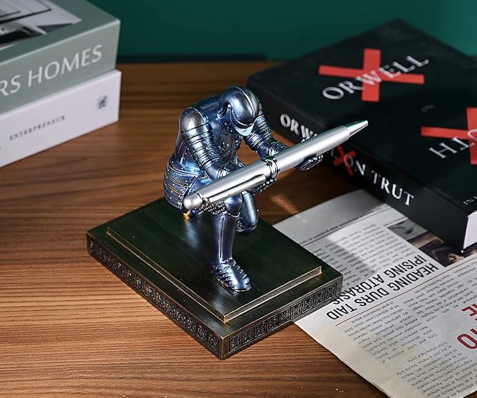 HDMbigmi Knight Pen Holder Pen Stand Desk Organizers and Accessories Resin - Image 4