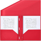 Lincia 100 Pcs Plastic Folders by Lincia