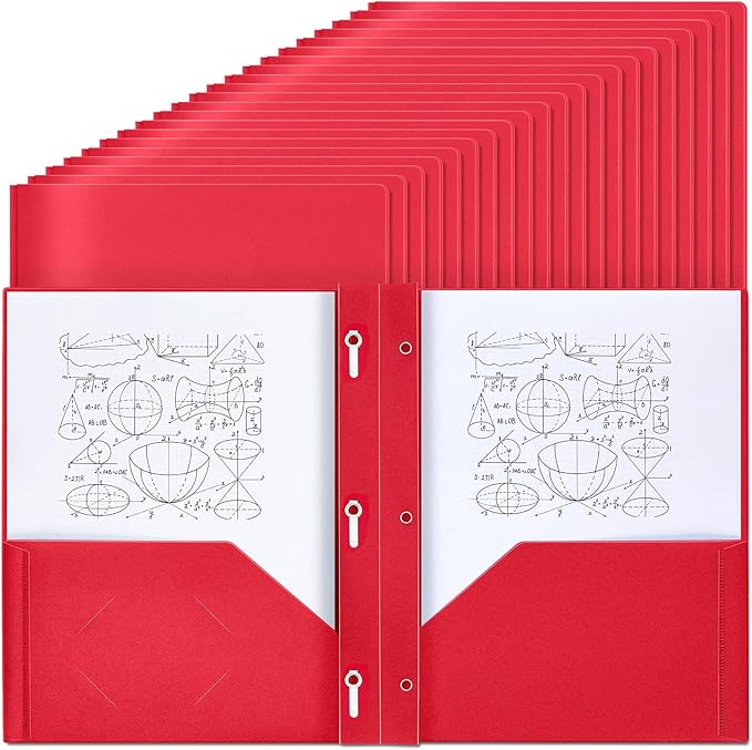 Lincia 100 Pcs Plastic Folders by Lincia