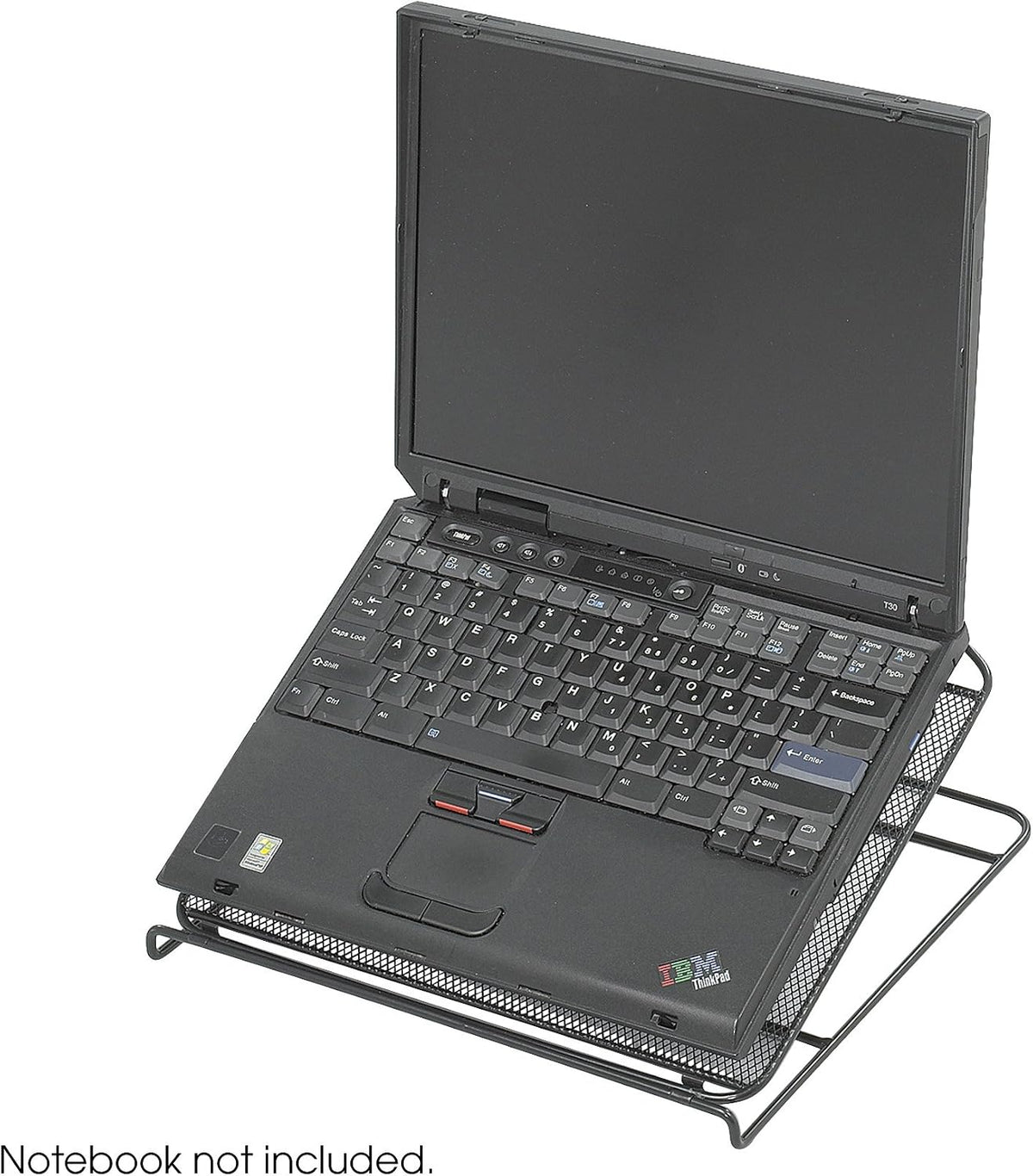 Safco 2161BL Onyx Mesh Adjustable Ventilated Tabletop Laptop Stand, Ergonomic...
