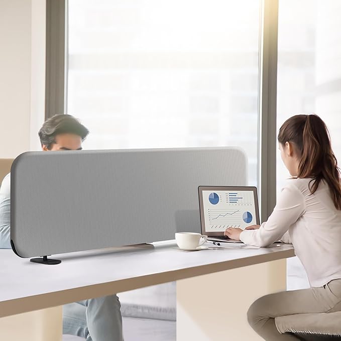 DECOLAB Desk Dividers, Portable Table Partition Screen Panel - Image 3