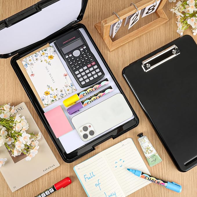 8 Pack Clipboard with Storage, High Capacity Storage Clipboard 8.5 x 11 with - Image 3