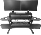 Rocelco 46" Height Adjustable Corner Standing Desk Converter - Image 2