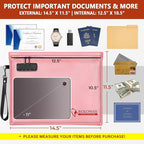ROLOWAY Fireproof Document Bag, 6400℉ Fireproof Money Bag - Image 2