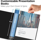 Dunwell Presentation Binder 12-Pocket, Displays 24 Pages, 8.5x11 Portfolio - Image 2