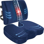 FORTEM Seat Cushion, Office Chair Cushion, Lumbar Support Pillow by FORTEM