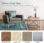 Anidaroel 46"x72" Chair Mat for Hardwood Floor/Tile Floor, Desk Chair Mat for - Image 3