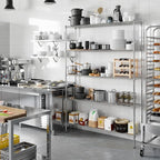 Regal Altair 14" Deep x 60" Wide x 86" Height Wire Shelving Kit | 5-Tier | NSF - Image 7