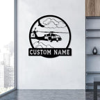 Personalized Metal Airplane Wall Art, Airplane Name Sign, Customized Pilot Name - Image 8