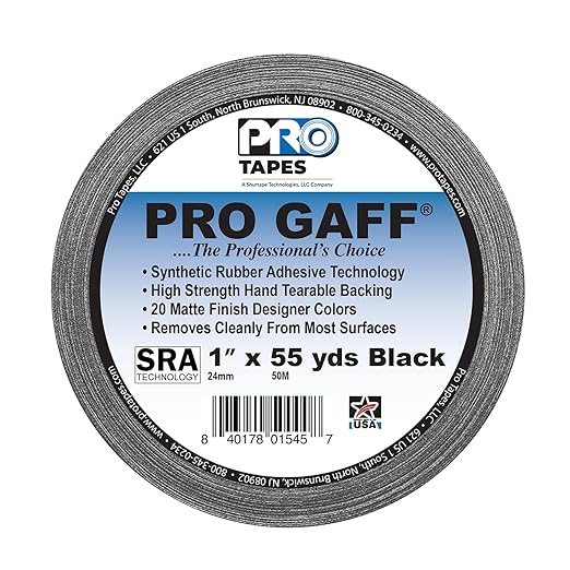 1" Width ProTapes Pro Gaff Premium Matte Cloth Gaffer's Tape - Image 2