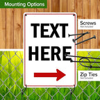 Custom Arrow, Custom Directional Sign, Right Arrow, 10x14 Inches, Rust Free - Image 5