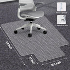 Clear Office Chair Mat for Carpet - 36"x48" Heavy-Duty Protection for Low Pile Carpets - Not Suitable for Hardwood Floors