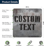 Custom Sign, Custom Street Sign, 11 Font Colors, 13 Font Styles, 4 Hole Options - Image 6