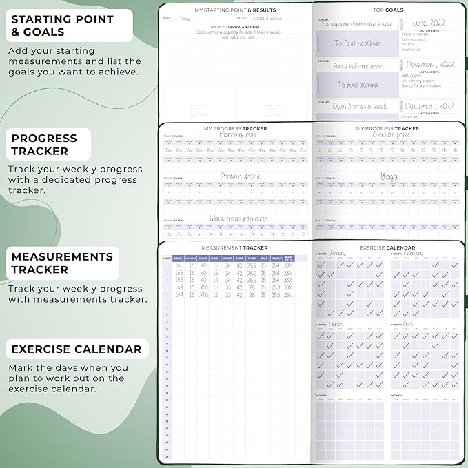 Clever Fox Fitness & Food Journal PRO – Daily Workout & Meal Planner - Image 5