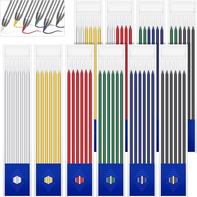 Spakon 60 Pcs 2.8mm Lead Refill Carpenter Construction Pencils Marker Lead by Aranorun