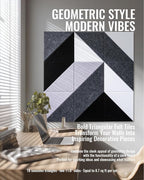 PebblingQ Felt Wall Tiles Bulletin Board, Modular Decorative Panels - Image 2