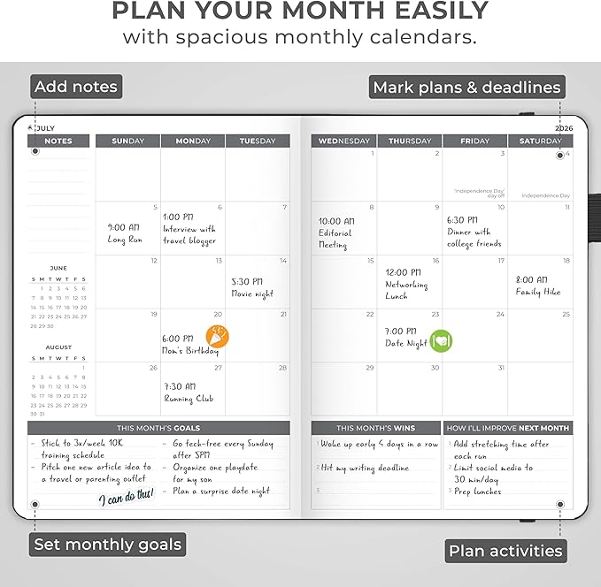 Clever Fox Dated Planner 2026-2027 – Weekly Life Planner Notebook - Image 7