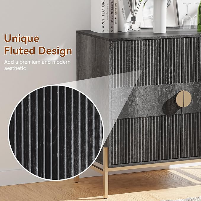 HOCAT 30.7" Accent Cabinet, Modern Buffet Cabinet - Image 6