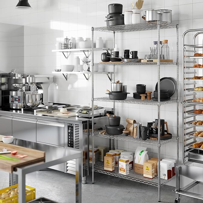Regal Altair 21" Deep x 42" Wide x 86" Height Wire Shelving Kit | 5-Tier | NSF - Image 7