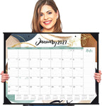 2027 Desk Calendar - Desk Calendar 2027 Large 22x17, Jan. 2027 - Dec. 2027 | Large 2027 Desktop Calendar 22'' x 17'', Corner Protectors,Large Ruled Blocks, Notes Section, for Home, Office Use
