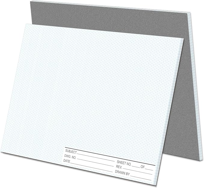 2 Pack 100 Sheets 11" x 17" Isometric Graph Paper Pad Landscape by gisgfim