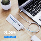 Powered USB Hub 10Gbps, intpw 9-Port USB 3.2 Hub, USB C Hub - Image 8