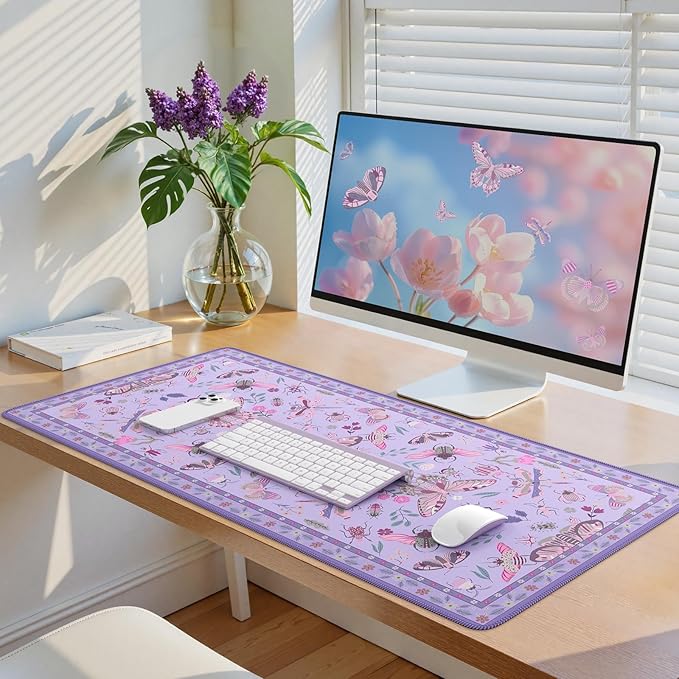 iCasso Purple Large Mouse Pad, Desk Matt - Image 7