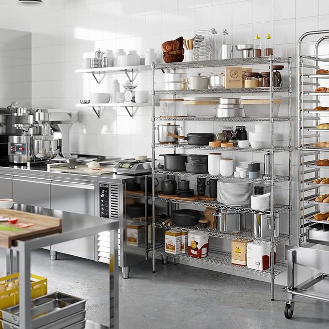Regal Altair 14" Deep x 48" Wide x 74" Height Wire Shelving Kit | 8-Tier | NSF - Image 4