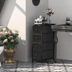 GiftGo Narrow Dresser Vertical Slim Dresser Chest of Drawers Skinny Storage - Image 4
