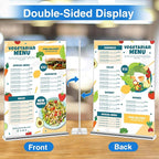 Daofary 26 Pack Acrylic Sign Holder 4 x 6 Clear Display Table Signs Stand - Image 3