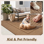 montvoo-2x6 ft indoor outdoor runner rugs for entryway on a desk or shelf