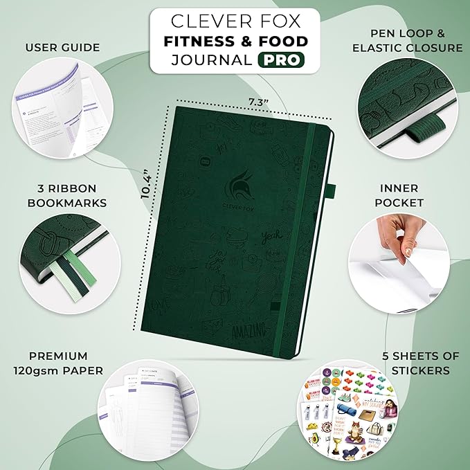Clever Fox Fitness & Food Journal PRO – Daily Workout & Meal Planner - Image 2
