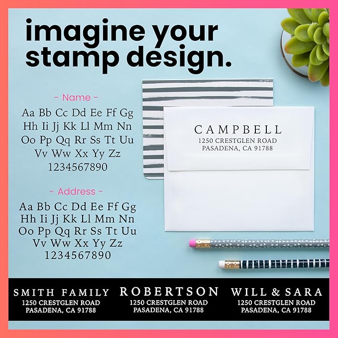 ExcelMark Personalized Return Address Stamp – Custom Self Inking Rubber Stamp - Image 3