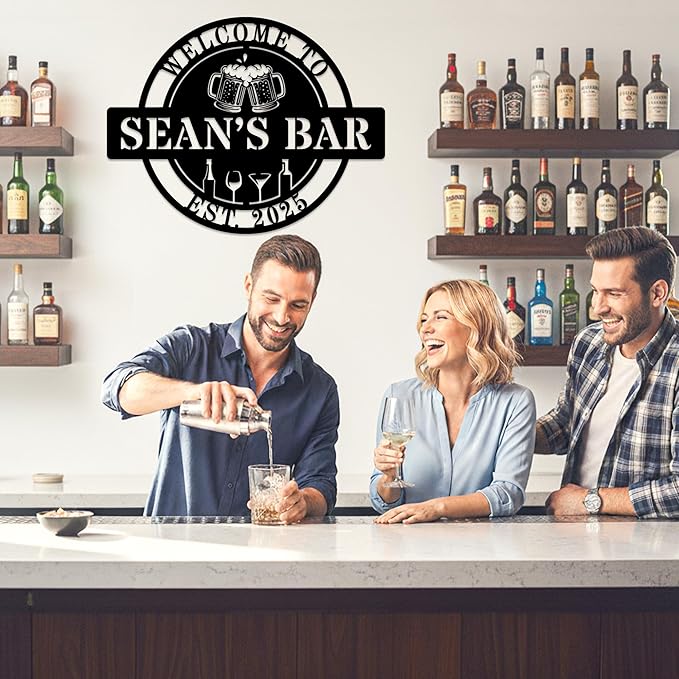 Custom Bar Sign Personalized Name Bar Wall Decor - Image 2