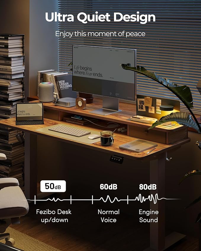 FEZIBO 40 x 24 Inch Height Adjustable Electric Standing Desk - Image 9