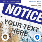 Custom Notice Sign, OSHA Sign, 18x24 Inches, 3M EGP Reflective .080 Aluminum - Image 5